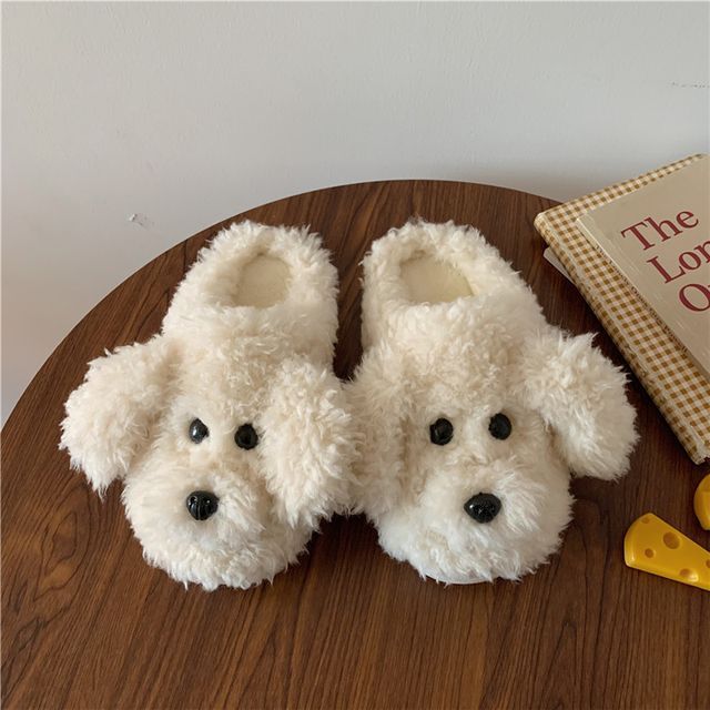 Fluffy Cartoon Home Slippers