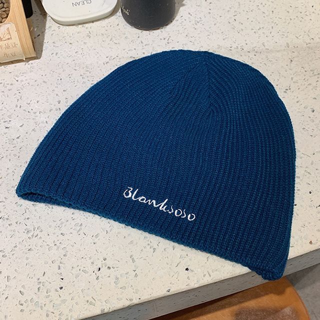 Embroidered Knit Beanie