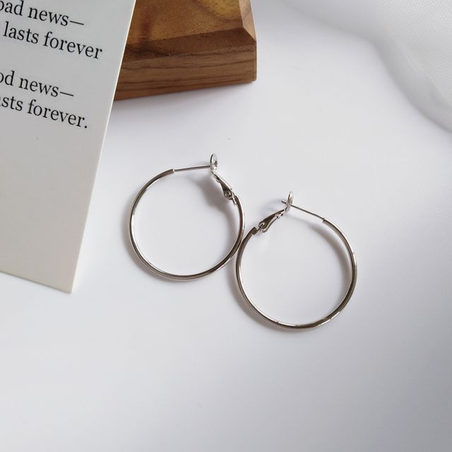Earring Alloy Hoop
