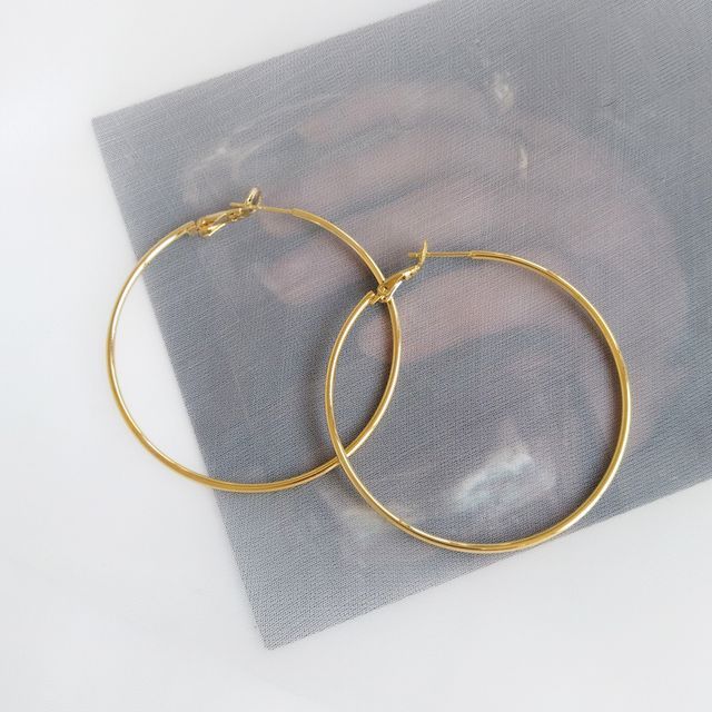 Earring Alloy Hoop