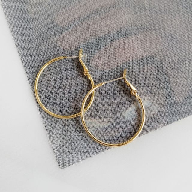 Earring Alloy Hoop