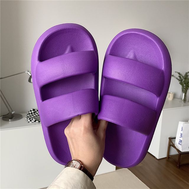 Strappy Platform Slippers