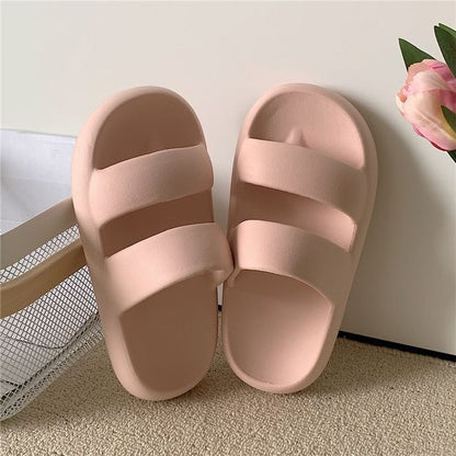 Strappy Platform Slippers