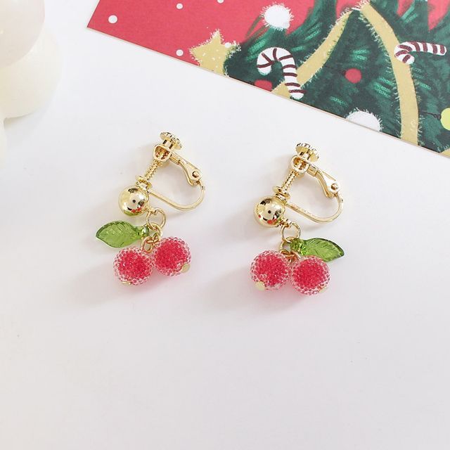 Earring Cherry Drop