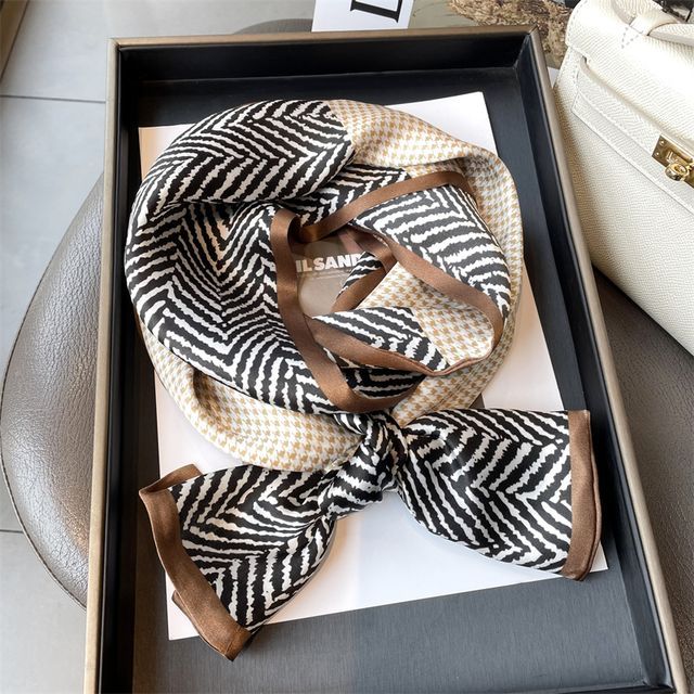 Print designs) Silk Scarf (various