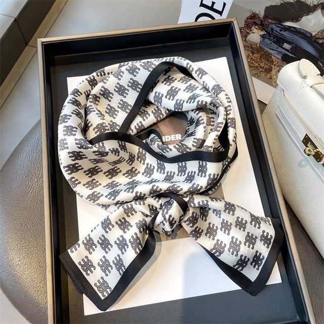 Print designs) Silk Scarf (various