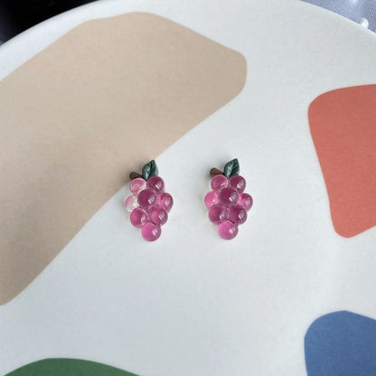 Grapes Resin Earring Egirldoll