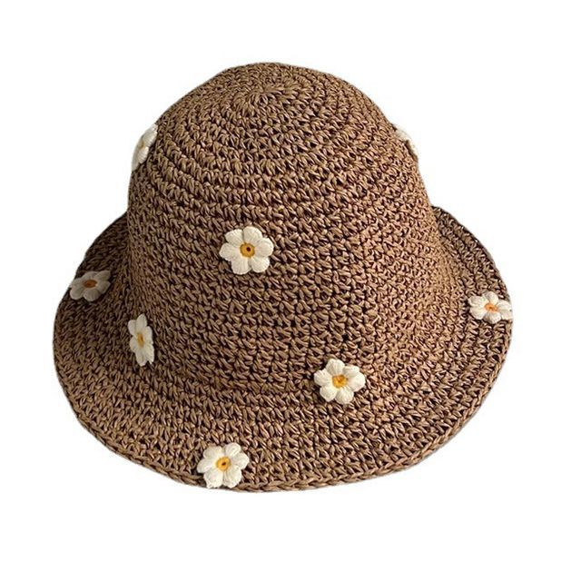 Floral Woven Sun Hat