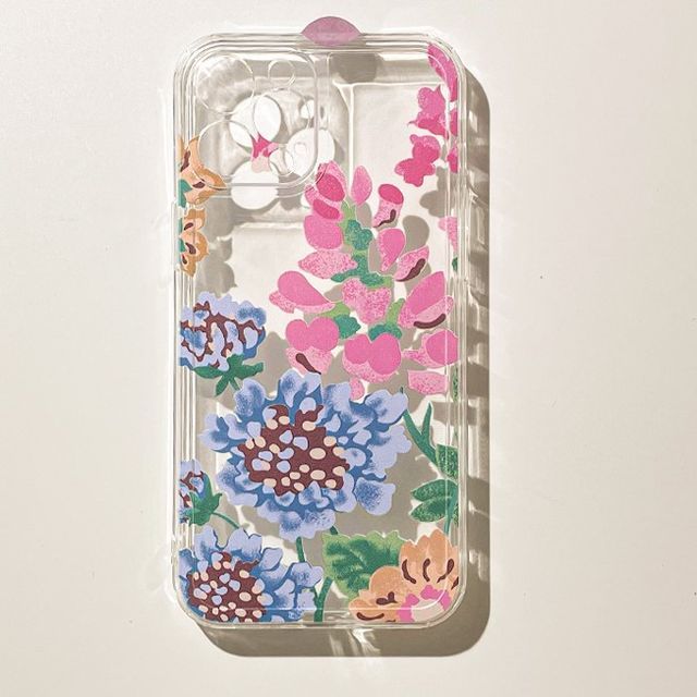 Case Phone Flower Transparent