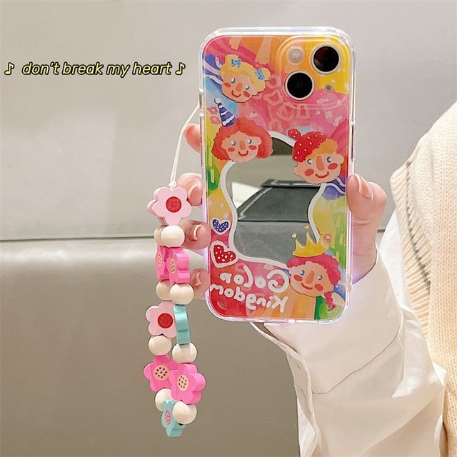 Flower Mirrored Phone Case - iPhone 13 Pro Max / 13 Pro / 13 / 13 mini / 12 Pro Max / 12 Pro / 12 / 12 mini / 11 Pro Max / 11 Pro / 11 / SE / XS Max / XS / XR / X / SE 2 / 8 / 8 Plus / 7 / 7 Plus