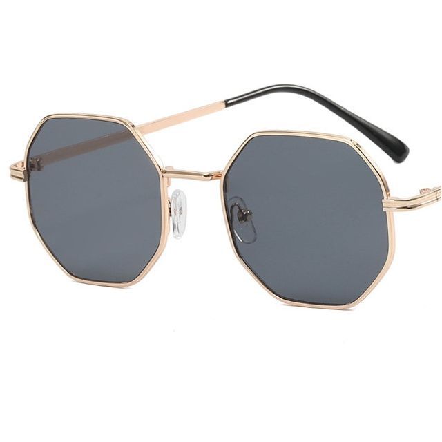 Geometric Sunglasses Metal Frame