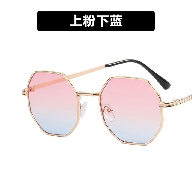 Geometric Sunglasses Metal Frame