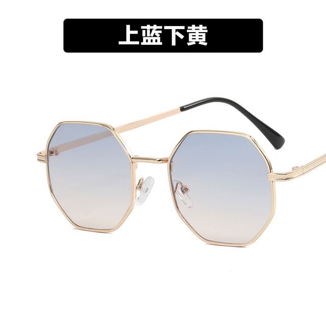 Geometric Sunglasses Metal Frame