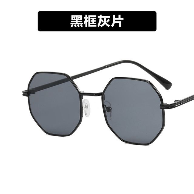 Geometric Sunglasses Metal Frame