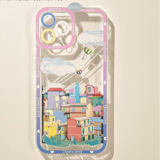 City Print Transparent Phone Case