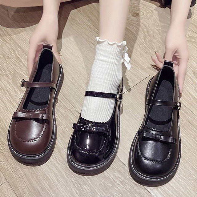 Bow Jane Accent Mary Shoes