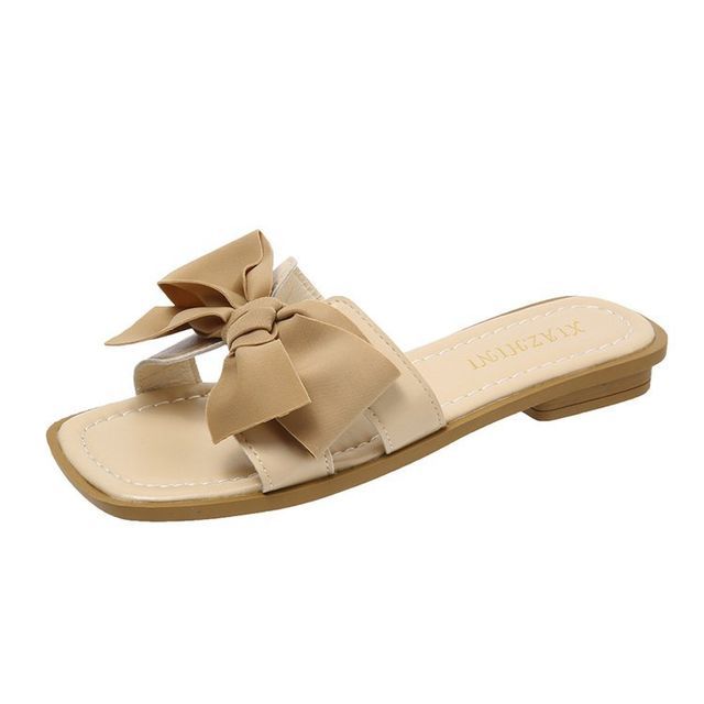 Accent Bow Sandals Slide