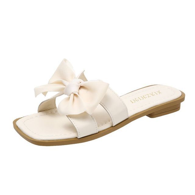 Accent Bow Sandals Slide