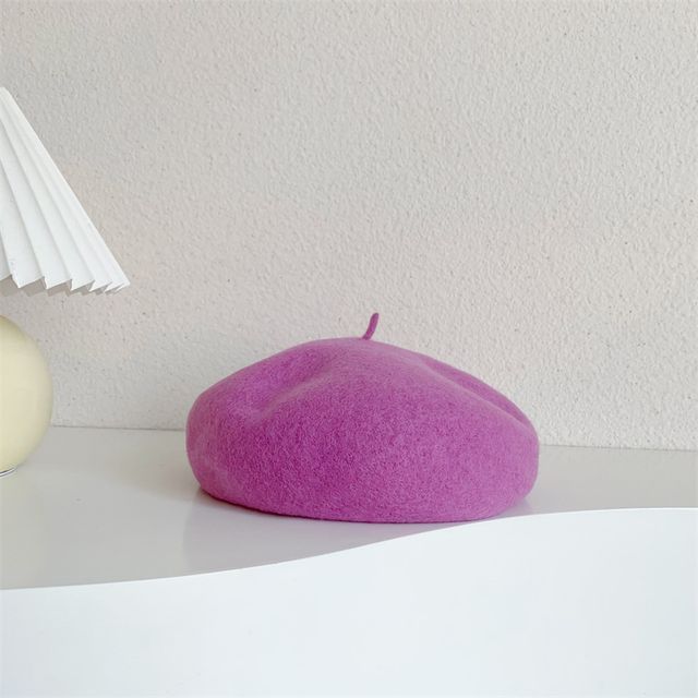 Plain Wool Beret