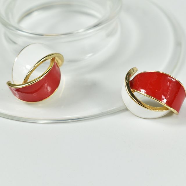 Curve Glaze Alloy Earring