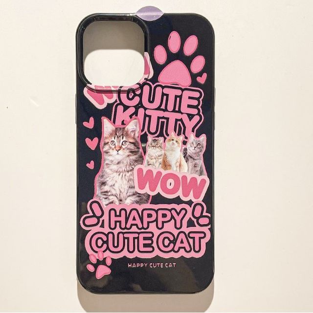 Lettering Phone Cat Case