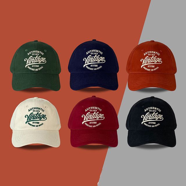 Cap Embroidered Lettering Baseball