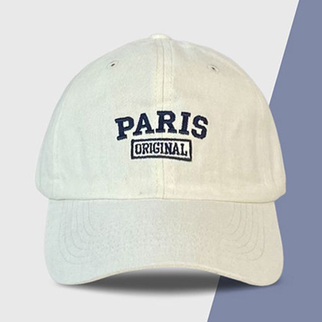 Lettering Cap Baseball Embroidered