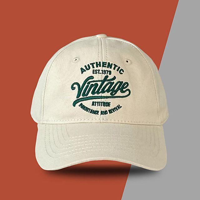 Cap Embroidered Lettering Baseball