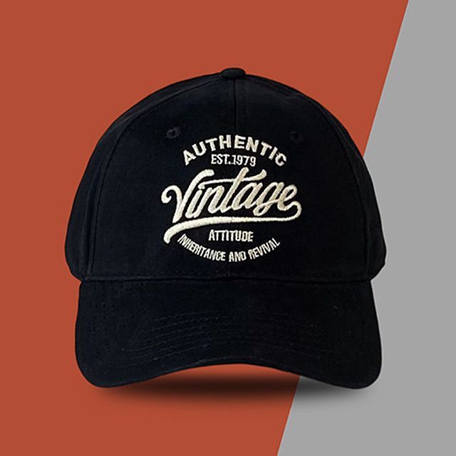 Cap Embroidered Lettering Baseball
