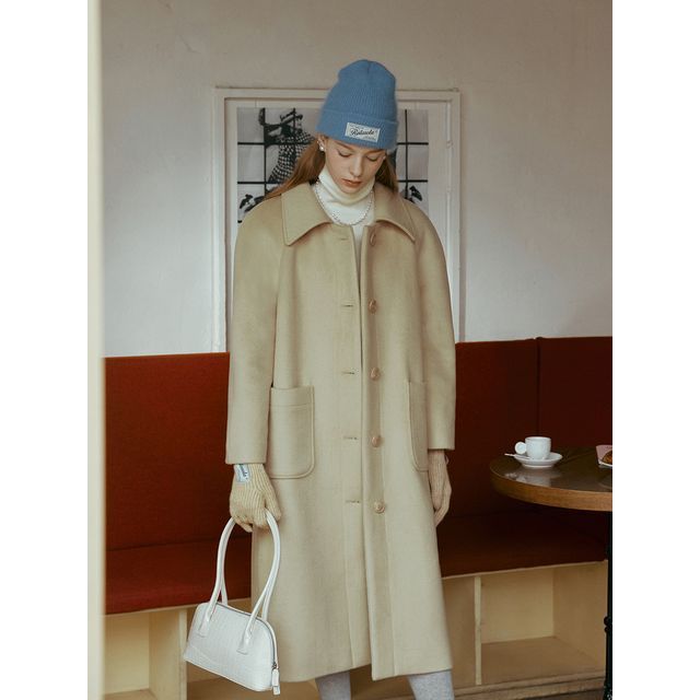 Woolen Mac Coat (Yellow)