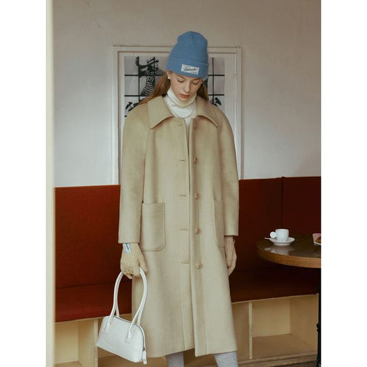 Woolen Mac Coat (Yellow)