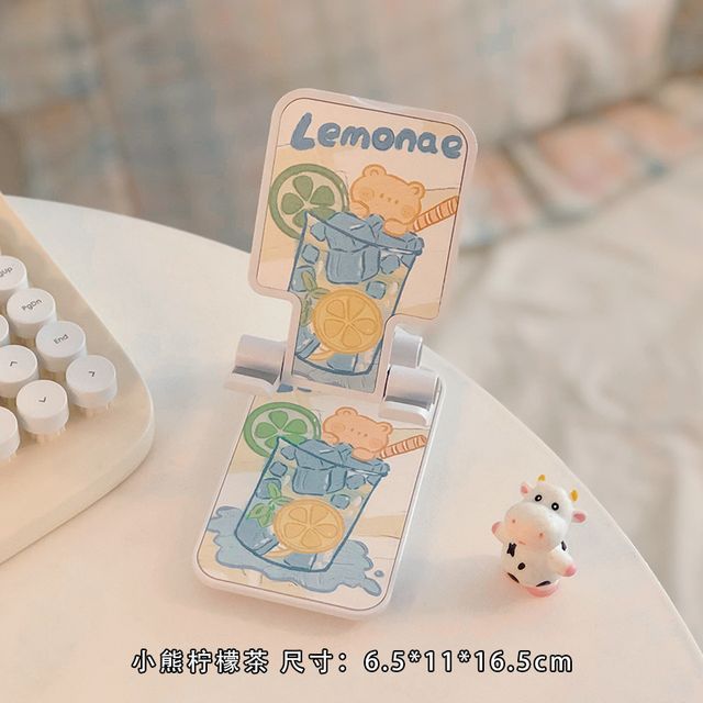 Floral Retractable Desktop Phone Stand