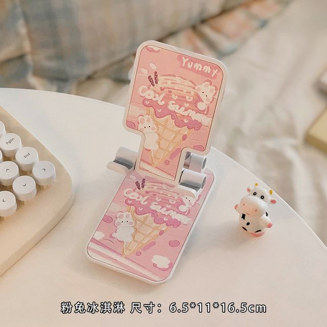 Floral Retractable Desktop Phone Stand