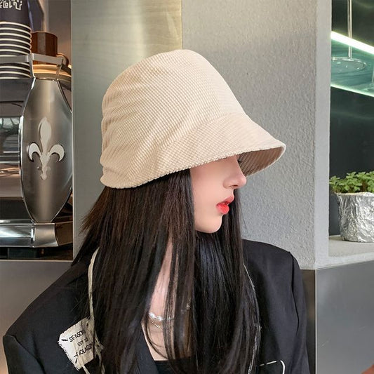Bucket Hat Plain Waffle