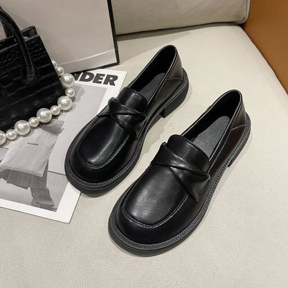 Faux Leather Loafers