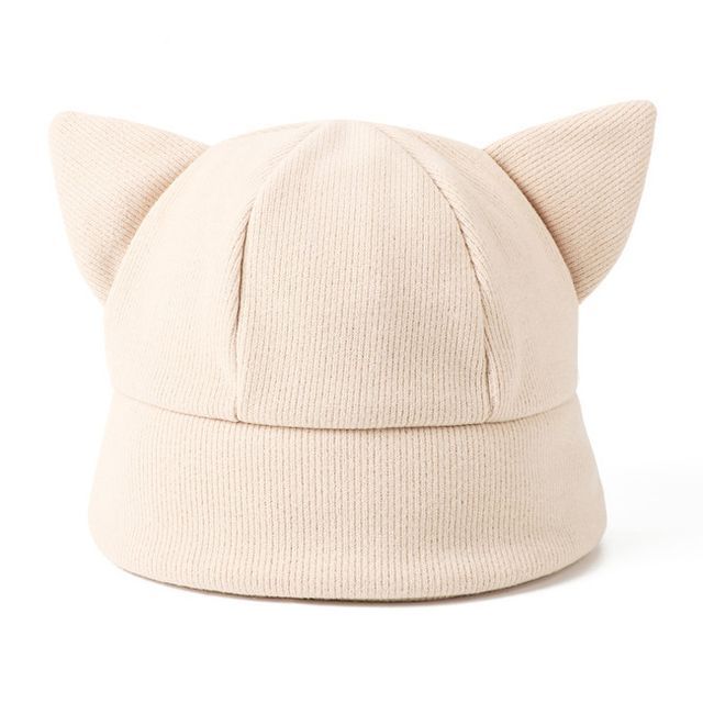 Ear Cat Hat Knit Bucket