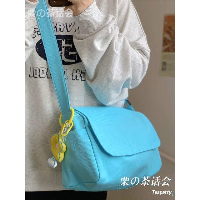 Plain Polyester Messenger Bag