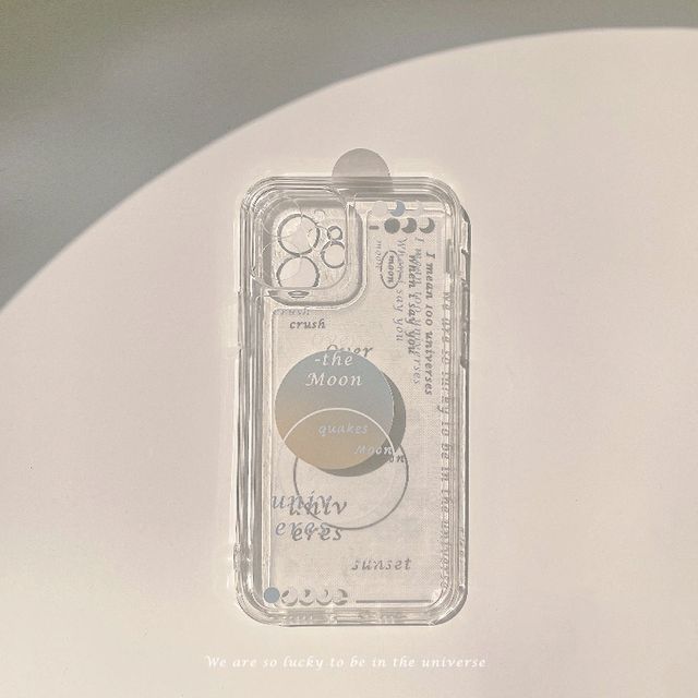 Case Transparent Phone Lettering