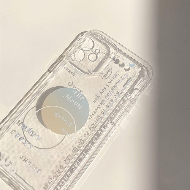 Case Transparent Phone Lettering
