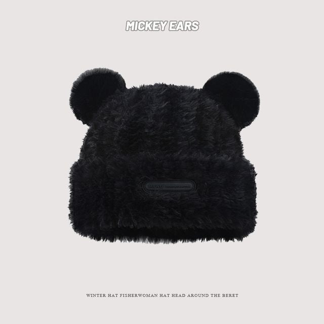 Fluffy Beanie Detail Ear