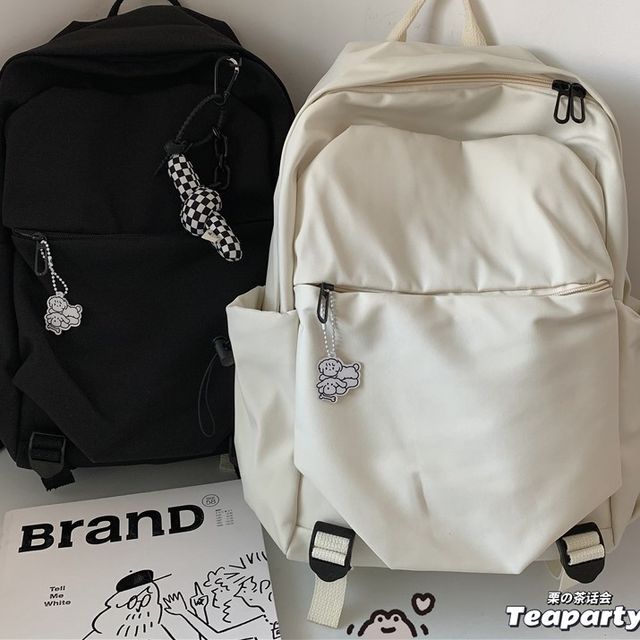 Multi-Pocket Backpack / Bag Charm / Set