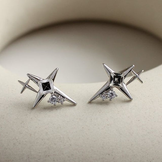 Star Alloy Earring Rhinestone