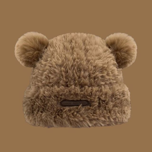 Ear Fur Faux Beanie