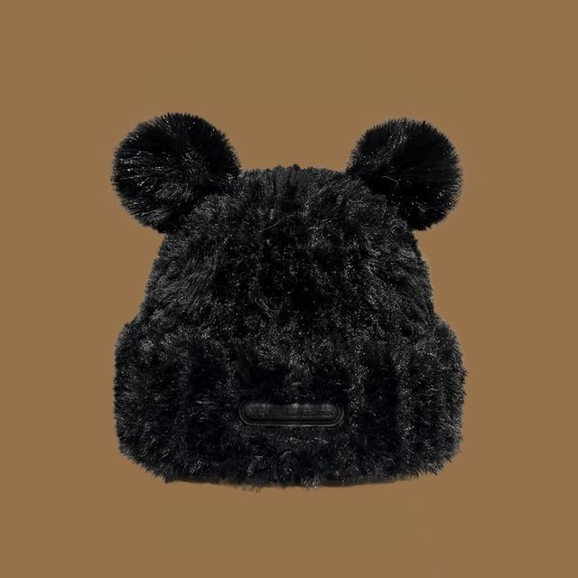 Ear Fur Faux Beanie