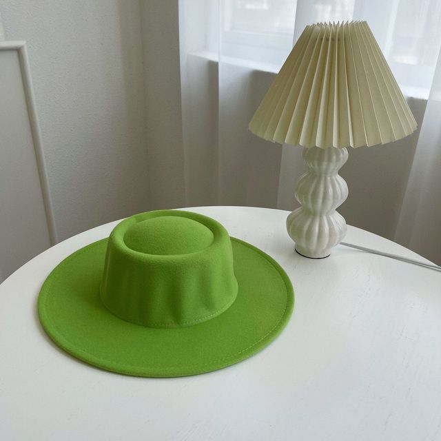 Brim Plain Hat Wide