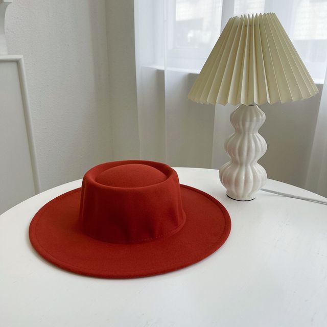 Brim Plain Hat Wide