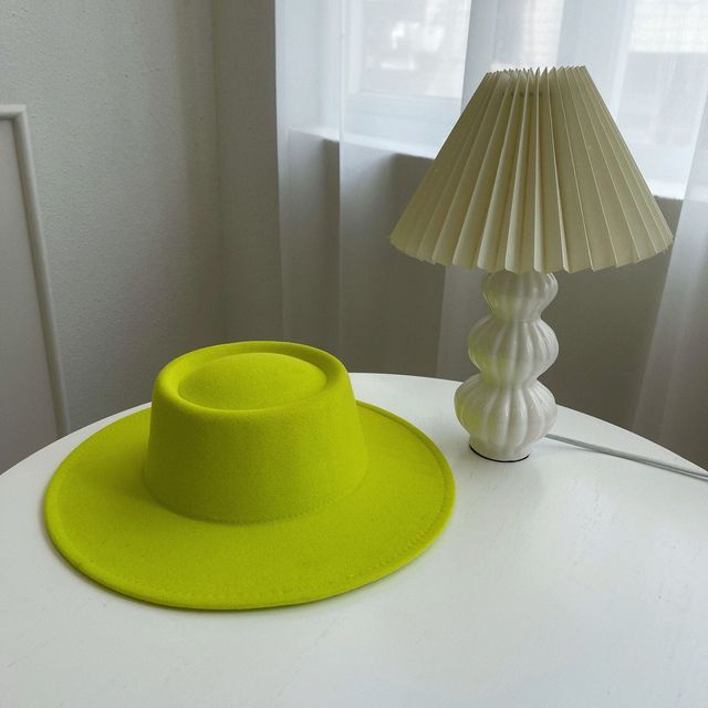 Brim Plain Hat Wide