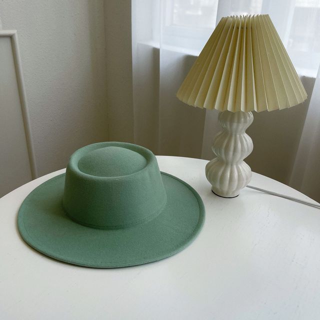 Brim Plain Hat Wide