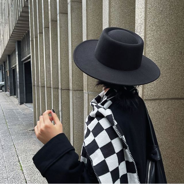 Brim Plain Hat Wide