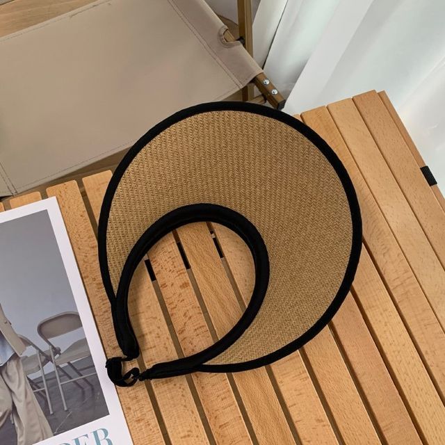 Contrast Visor Trim Sun Straw